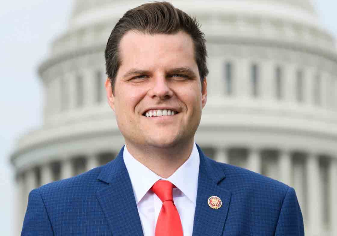 Official portrait of Matt Gaetz, U.S. Congressman, during the 116th Congress.