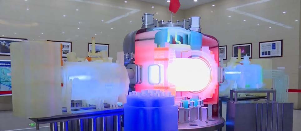 China's artificial sun project, EAST reactor, sets nuclear fusion record with 1,066 seconds of sustained plasma, symbolizing hope for clean energy solutions.