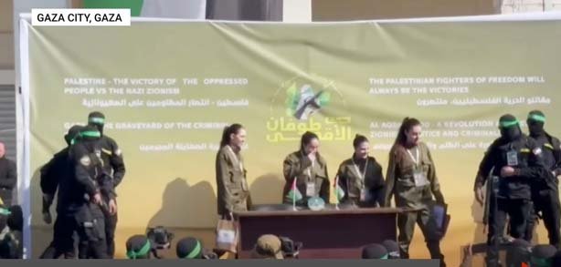Israeli soldiers reunited with their families after being released by Hamas in a prisoner exchange deal as part of a ceasefire agreement between Israel and Hamas.