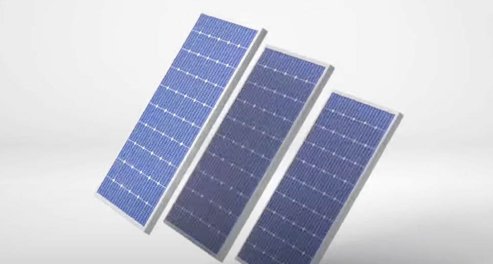 Japan's solar energy breakthrough using perovskite solar cells to replace nuclear power by 2040, showcasing advanced renewable technology in urban environments.