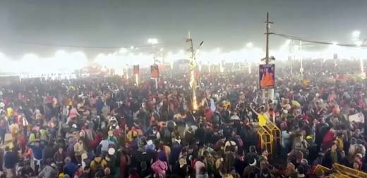 Massive crowd gathers at Maha Kumbh 2025, the world’s largest religious gathering, in Prayagraj, India.