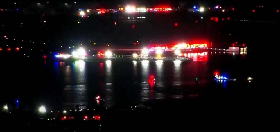 Tragic midair collision near Washington D.C. involving American Airlines jet and U.S. Army Black Hawk helicopter, no survivors expected.