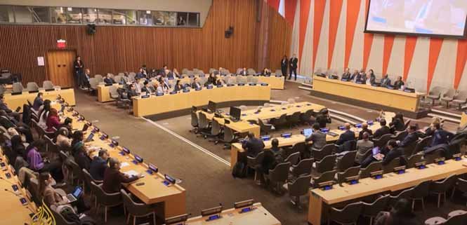 UN Chief António Guterres delivers a statement in the UN hall, addressing the Gaza crisis and warning of potential ethnic cleansing.