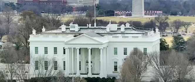 The White House, where Israeli Prime Minister Netanyahu and former U.S. President Donald Trump are set to hold high-stakes talks on the Gaza conflict and U.S.-Israel relations.