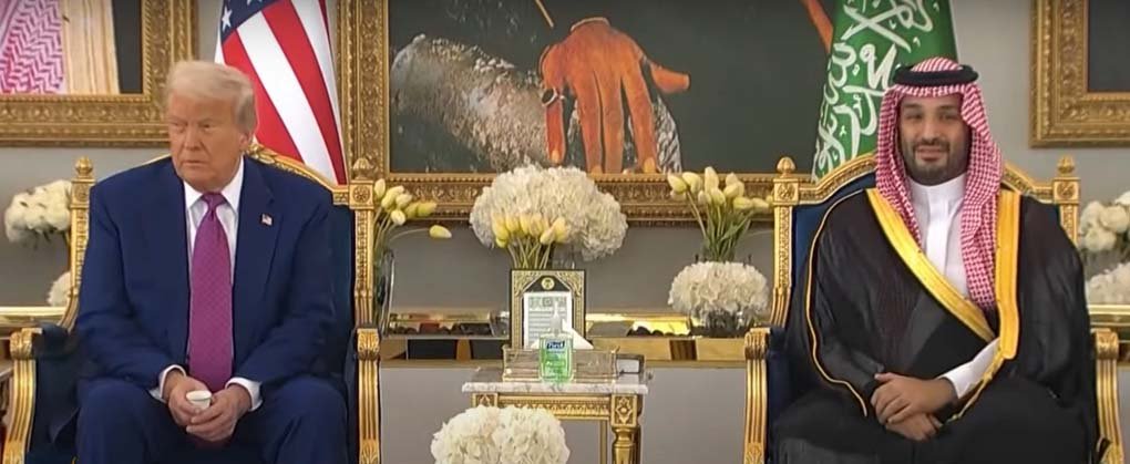 Donald Trump and Crown Prince Mohammed bin Salman meet in Saudi Arabia during Trump's 2025 Middle East tour focused on Gulf deals and Gaza ceasefire talks.